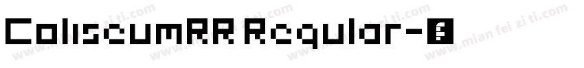 ColiseumRR Regular字体转换